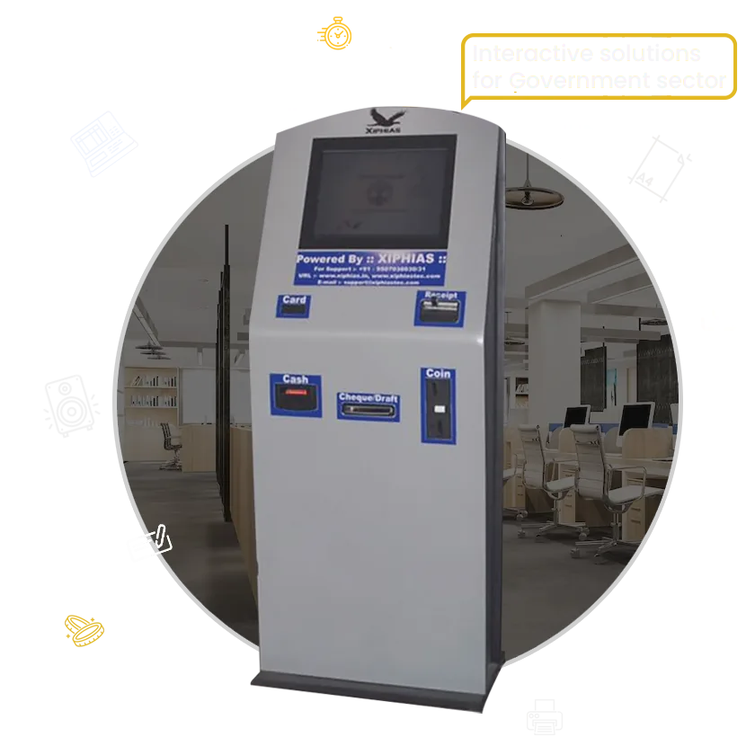 XIPHIAS AI-Powered E-Governance Touch Screen Kiosk for Digital India