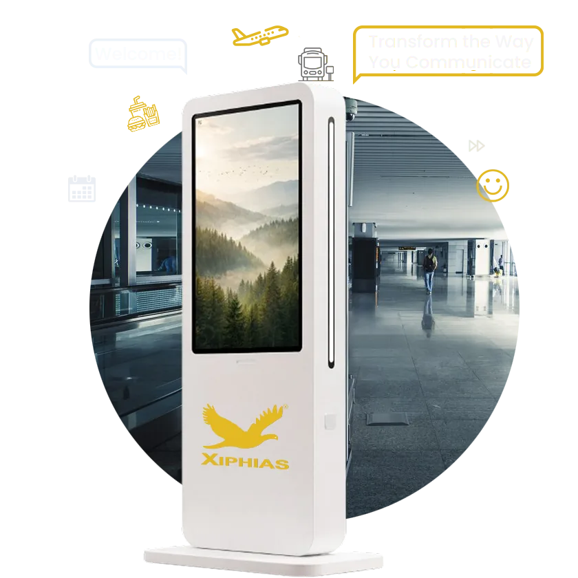 XIPHIAS AI-powered digital signage kiosk manufacturer in Poland