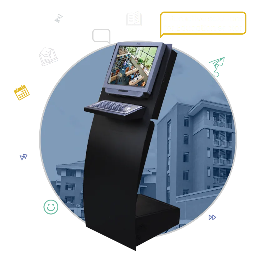 XIPHIAS Educational Touch Screen Kiosk for campus digital transformation