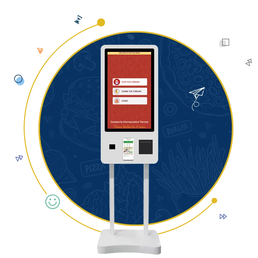 XIPHIAS AI-Powered Food Ordering Self-Service Kiosk for restaurants and QSR chains