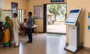 Xiphias Rural Banking kiosk designed for secure, low-maintenance banking in rural branches with limited connectivity and staff.