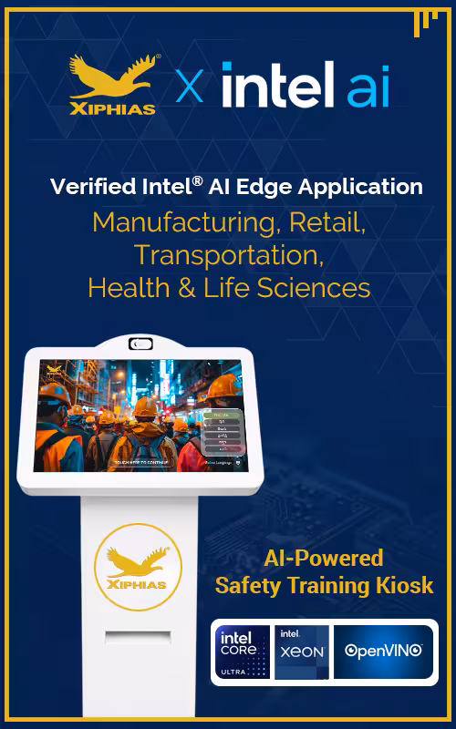 XIPHIAS and Intel partnership powering the AI Safety Training Kiosk