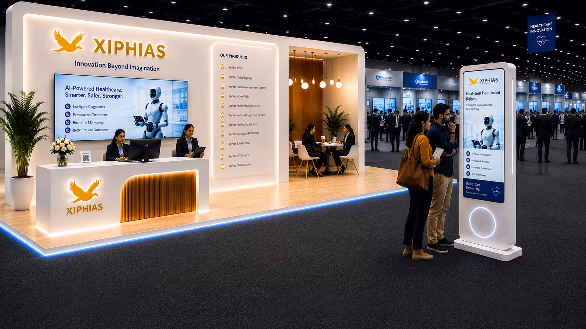 XIPHIAS Digital Signage Kiosk for dynamic advertising and promotions