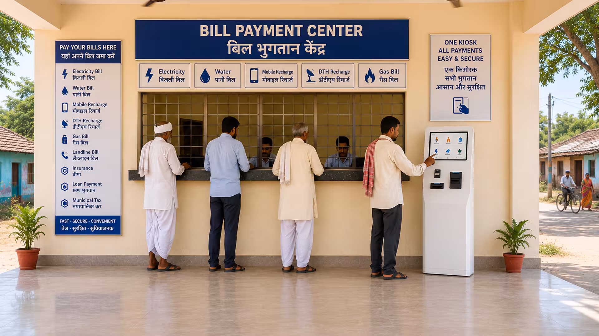 XIPHIAS ATP Kiosk for electricity, water, gas, and telecom bill payments