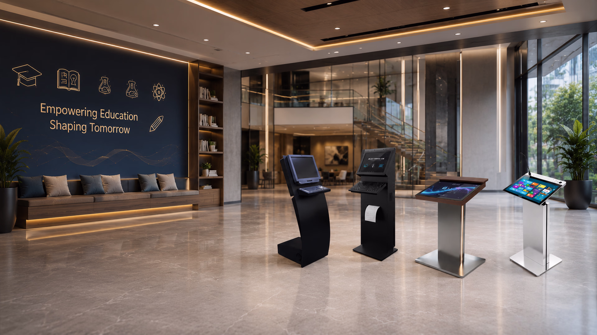 AI-powered Educational Touch Screen Kiosk for schools, colleges and universities