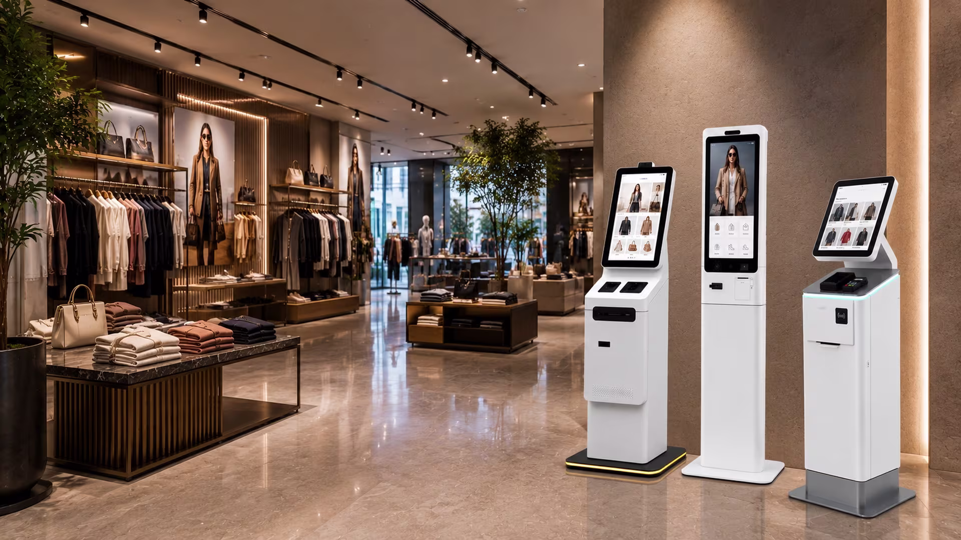 AI-powered Self Check-Out Touch Screen Kiosk for retail and supermarkets