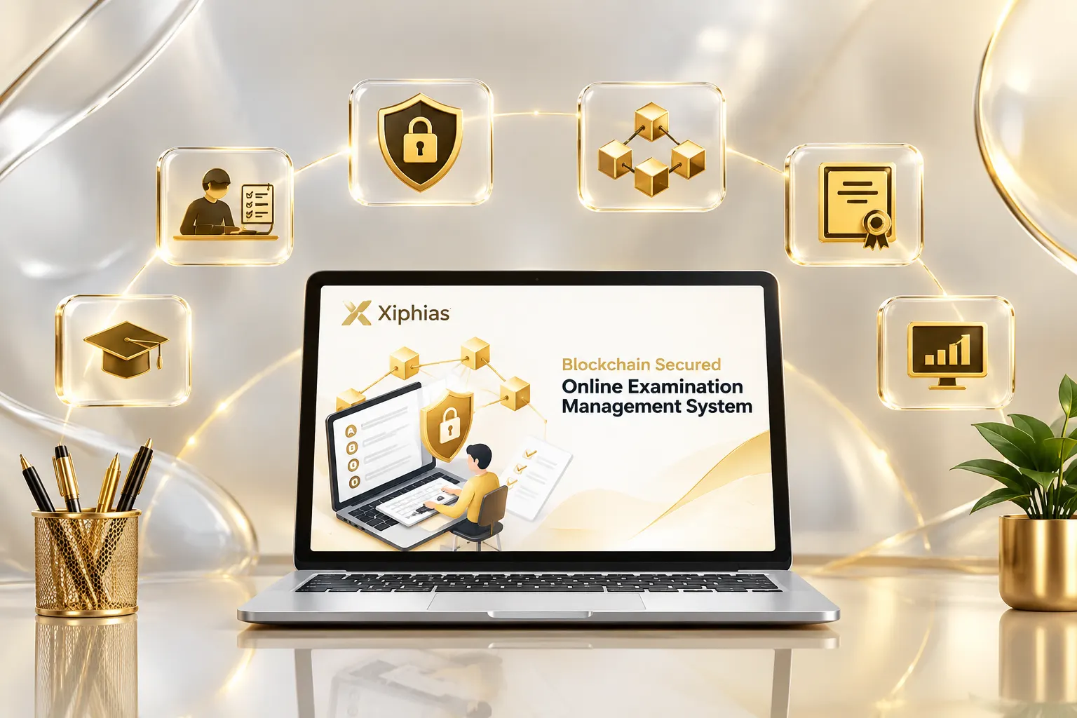 AI-powered online examination management system.