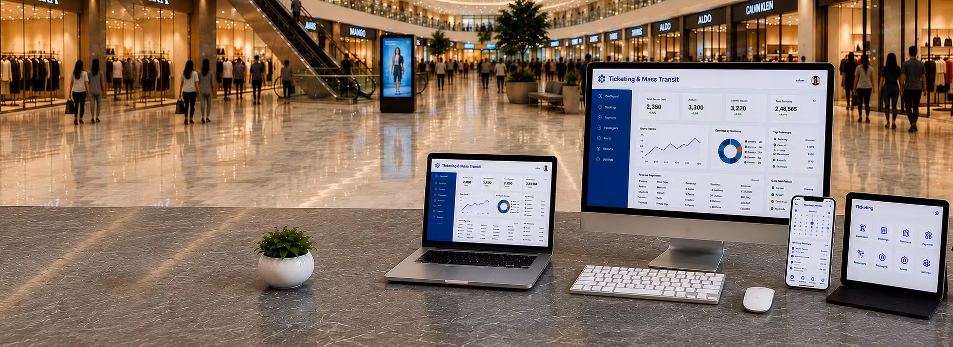 Ticketing and mass transit kiosk solution for public transport